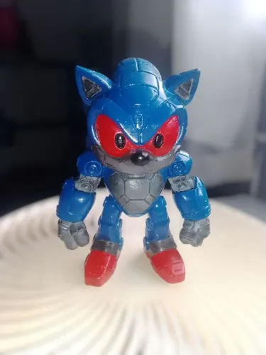 Action Figure Decorativa Sonic Versão Mecha Impressão 3D