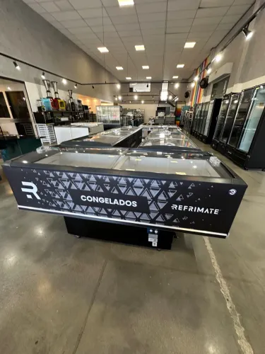 Iha 2M congelados vidro semi curvo refrimate