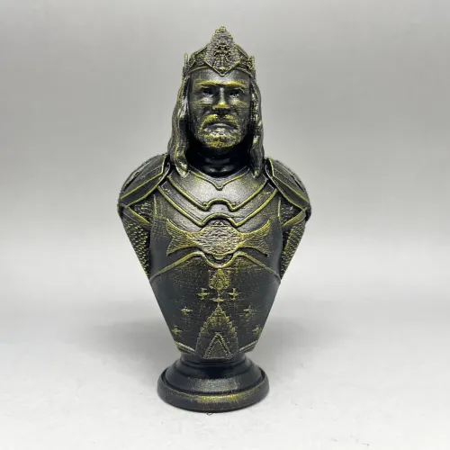 Busto Aragorn Senhor dos Anéis Impressão 3D
