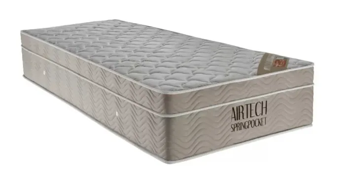 Colchão Airtech Spring Pocket Solteiro Molas Ensacadas (88x188x25) - Ortobom
