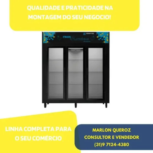 Freezer Auto Serviço 3 Portas Ormifrio 