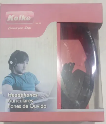 Headfone Fone Kolke Vermelho/Branco/Preto KA-103 50MM