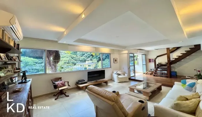 Cobertura duplex à venda na Gávea  4 quartos  266 m²  Vista 360° para o verde