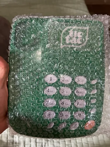Telefone Tic Tac Retrô Verde - Novo, Completo na Caixa