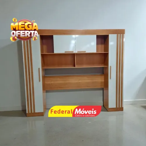 Guarda Roupa Casal Modulado Espaço p/ Cama 4 Portas - Oferta
