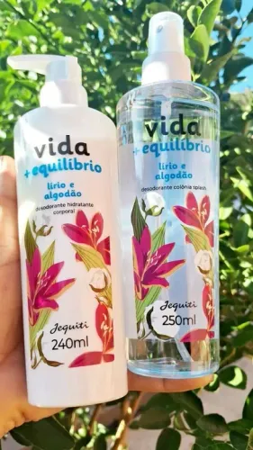 Kit Desodorante Vida + Equilíbrio - Lírio e Algodão