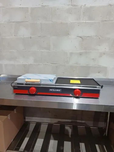 Grill elétrico 90cm com prensa Metalcubas Pronta entrega - Marcos