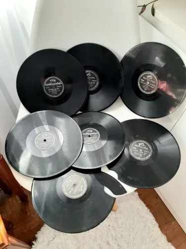 Discos de vinil antigos LP Vintage retrô 