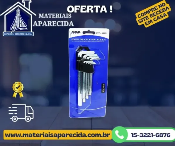 Jogo Chave Allen CrV G 09 pc ATF-5003 
