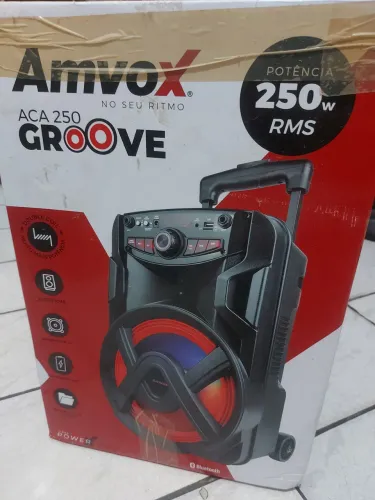 Caixa de Som Amvox Aca 250 Groove Bluetooth - Amplificada 250W USB com Tweeter