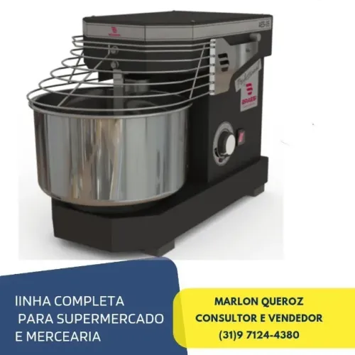 Amassadeira Espiral 5kg Braesi Bivolt 10 Velocidades Nova