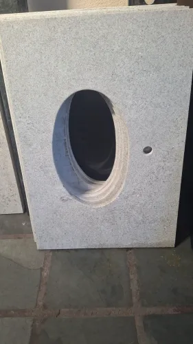Bancada granito branco itaunas 80cm