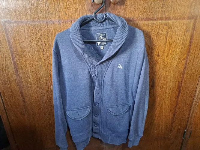 Cardigan Cinza Masculino 
