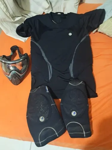 colete paintball dye e joelheira