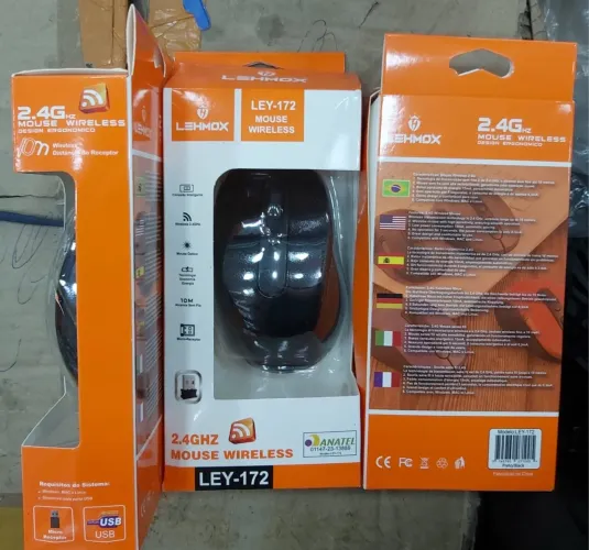 Mouse Wireless 2.4GHz Ergonômico - Lehmox