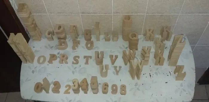 LETRAS E NUMEROS EM MDF PARA DECORAÇÕES E OUTROS FINS