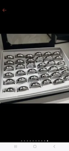 Anéis de Aço Inoxidável - Kit com 24 Peças