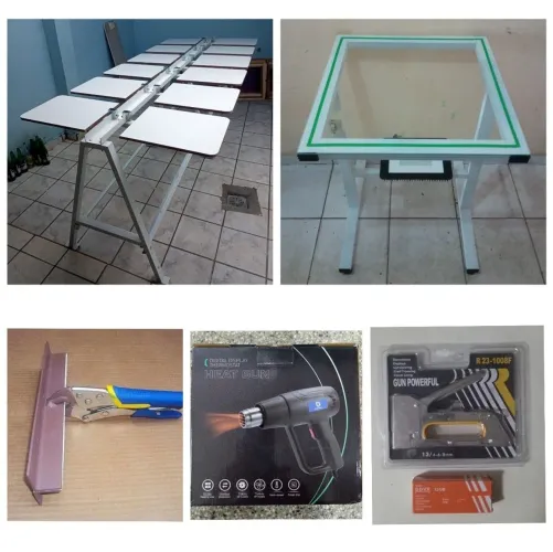 SILK-SCREEN EQUIPAMENTOS PARA IMPRESSÃO DD CAMISETAS COMPLETO PRONTO PARA USO ACEITAMOS 
