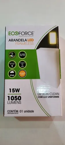 Kit 5 Arandela LED Frameless 15W 1050 Lumens Ecoforce