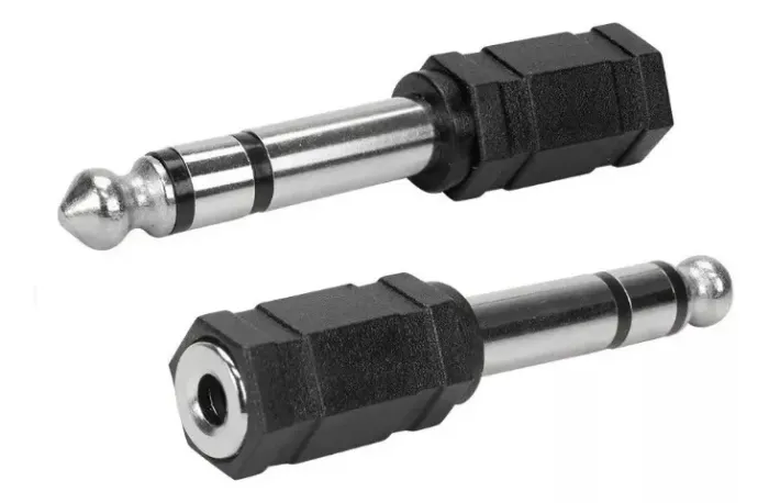 Adaptador P2 Fêmea ST x P10 Macho Novo Loja Coimbra Computadores p2 p10