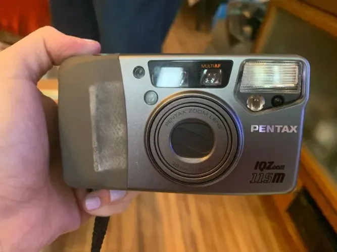 camera fotografica analogica 35mm pentax iqzoom 115m - NÃO TESTADA