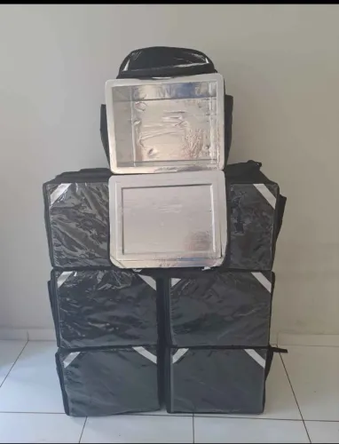 Bag motoboy delivery Aparti de 100 reias com caixa laminada 