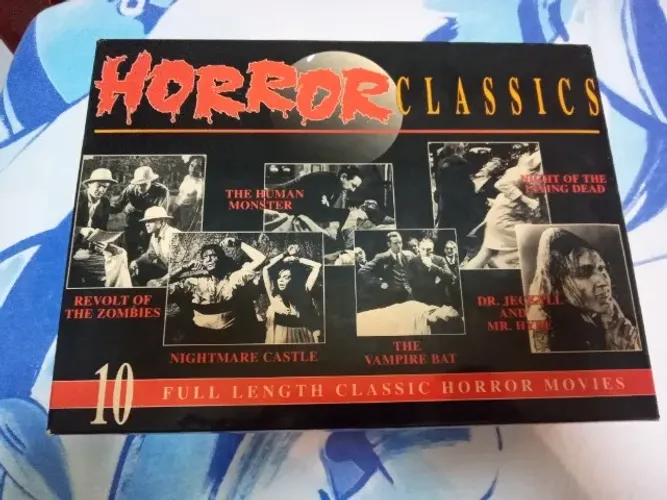 Box 10 vhs terror clássico importado noite dos mortos vivos e mais