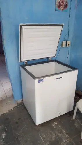Seminovo freezer da marca Esmaltec motor novo gelando muito bem.