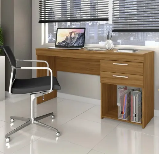 Mesa escrivaninha office New para salas e escritório em Mega Promoção !