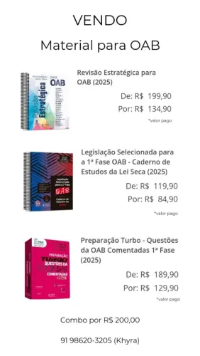 Livros OAB - atualizado até a OAB 45