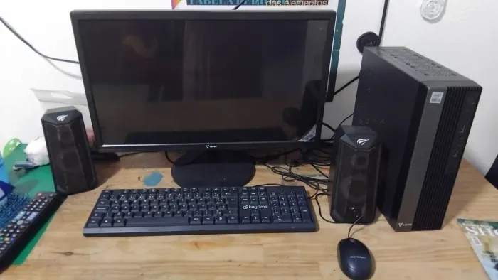 Computador cpu+monitor+teclado+mouse+cx de som