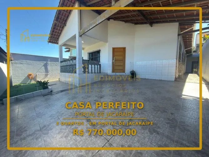 Incrível Casa com 1 Suíte e Espaço para Piscina em Portal de Jacaraípe