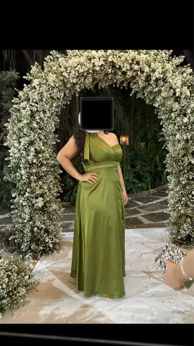 Vestido de casamento madrinha verde