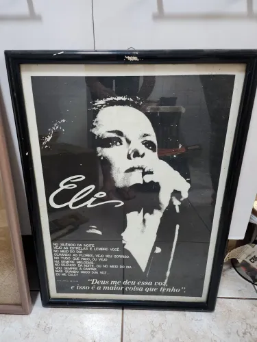 Quadro Elis Regina com moldura