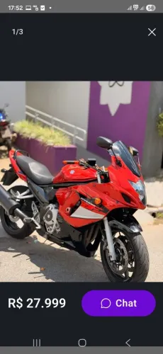 SUZUKI GSX F 650 4 CILINDROS ANO 2011 - RECEM REVISADA COMPLETA