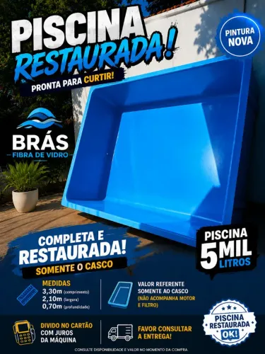 vendas e reforma de Piscinas usadas