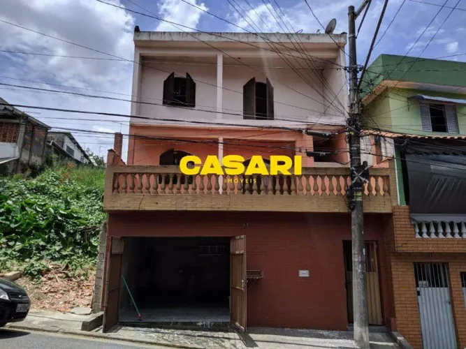 Casa térrea com quintal e 2 dormitórios à venda na Vila Luzita - Santo André