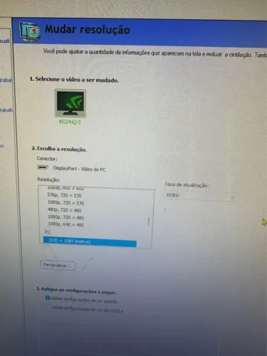 Monitor Acer 165hz