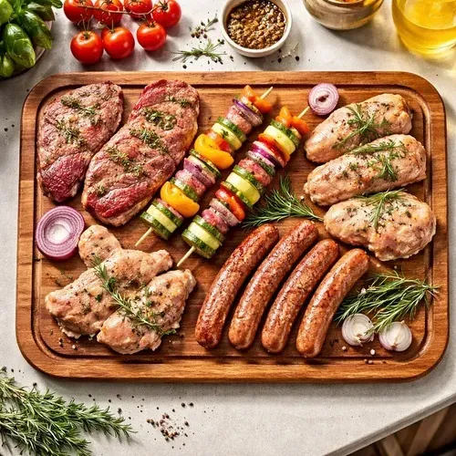 Tábua De Madeira Maciça Churrasco Petiscos Cortes 45x30cm
