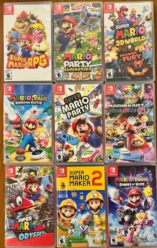 Vendo Nitendo Switch com 25 jogos físicos