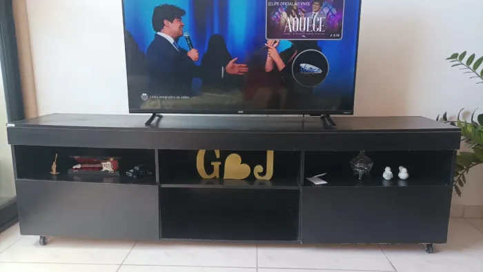 Rack preto duas portas