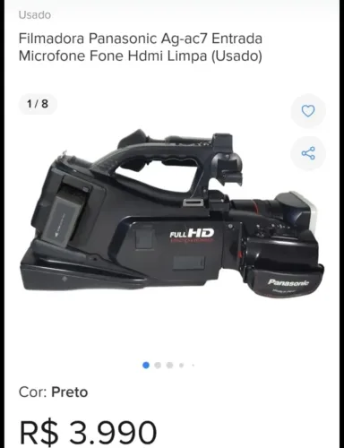 Câmera panasonic 