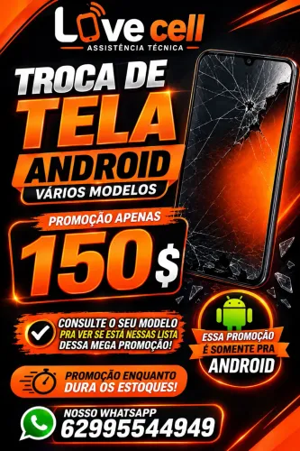 Troca de tela a domicílio 