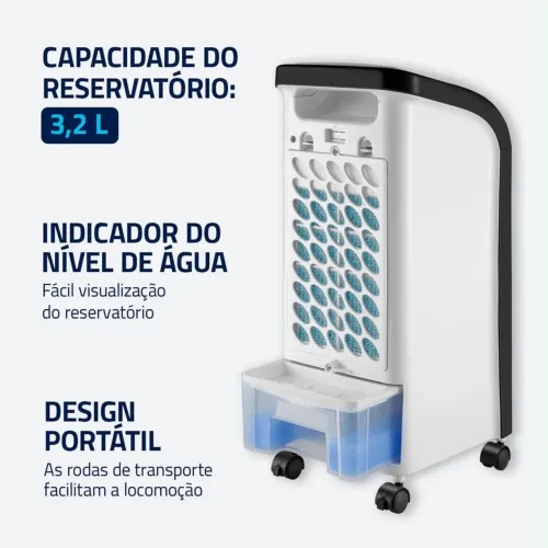Climatizador e Umidificador de Ar Mondial Fresh Air 4 em 1 CL03 127V
