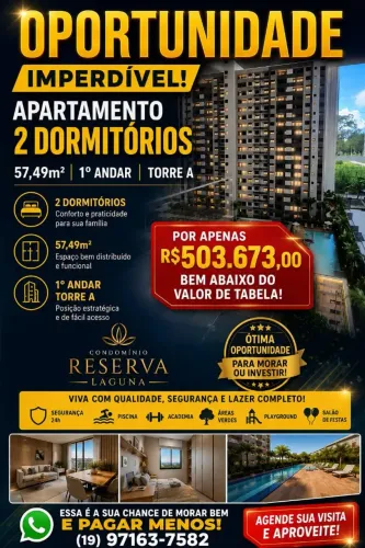 Apartamento na planta 57,49 2 dormitórios, suíte e varanda gourmet