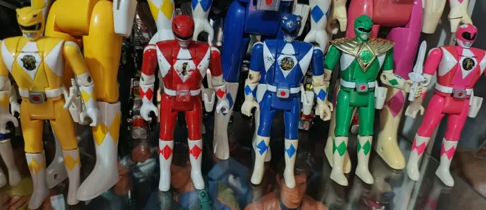 Lote Power Rangers Flip Head todos originais Bandai 