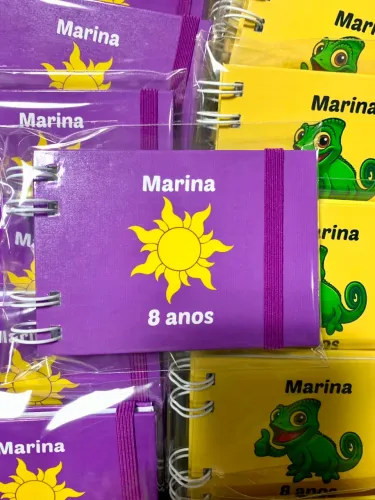 Brinde caderno de desenho mini 
