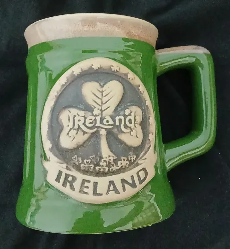 Caneca de Cerveja Vintage Irlanda Trevo Frete Grátis