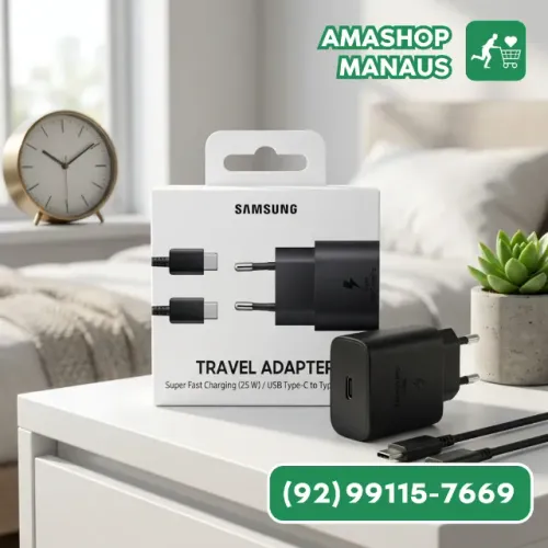Carregador Samsung Tipo C Turbo Fast Charging