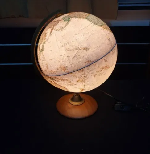 Globo terrestre discovery creation 30cm iluminado - NOVO